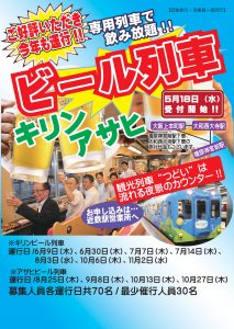 近鉄つどいビール列車2016-1